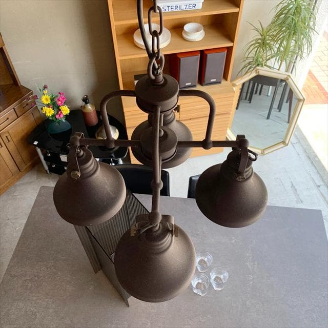 シーリングライト・天井照明 HERMOSA RUSTY 4 CUP LIGHT