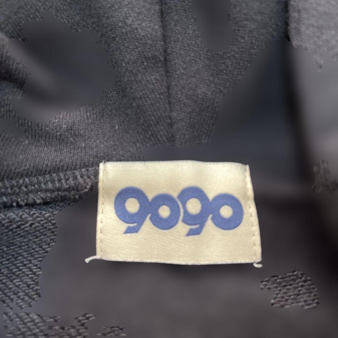 9090 90logoジップパーカーブラックピンク迷彩 セットアップ