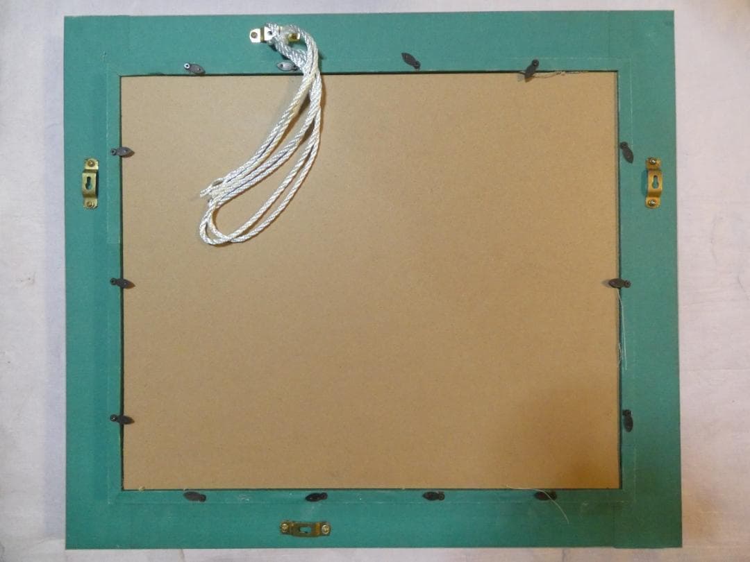 油絵　額付き　国領経郎　 F8 【　人物　】手描き　肉筆