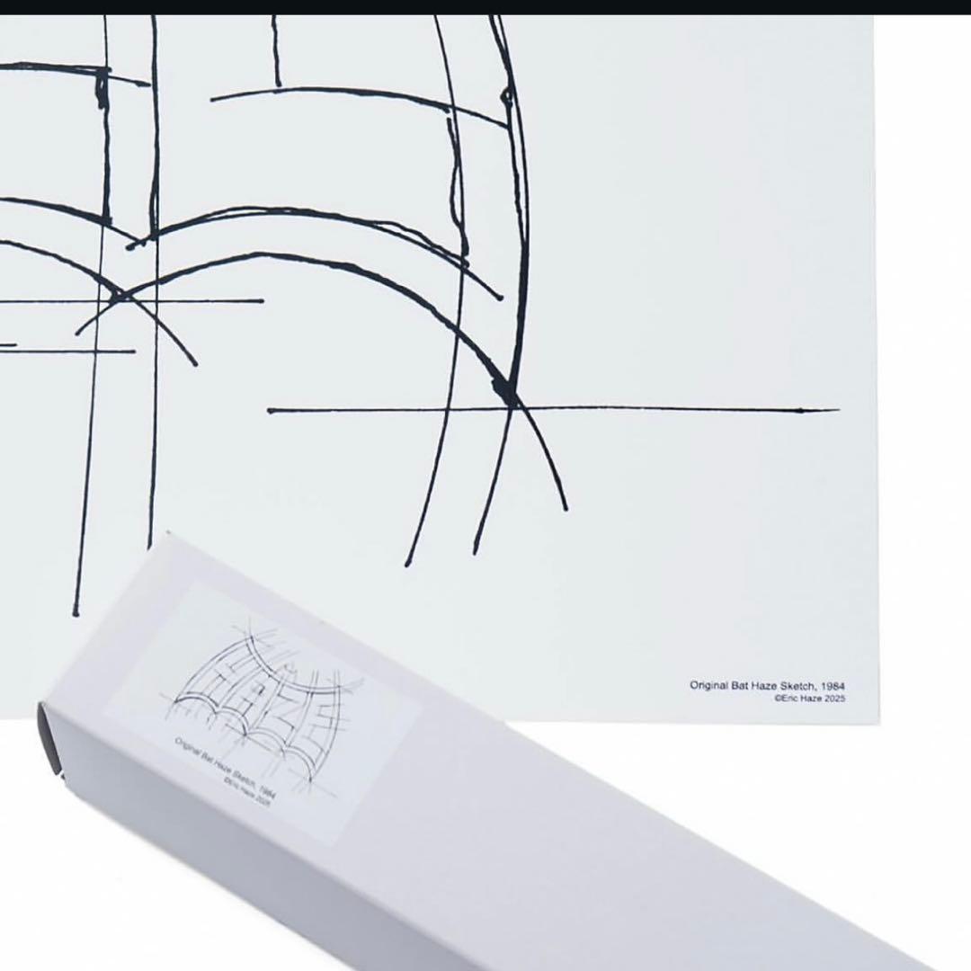 ERIC HAZE Bat Haze Sketch シルクスクリーンポスター