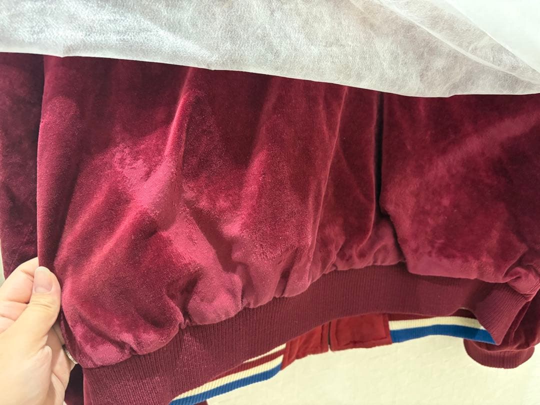 超希少 鹿島アントラーズ インファイト ベロア スカジャン ブルゾン