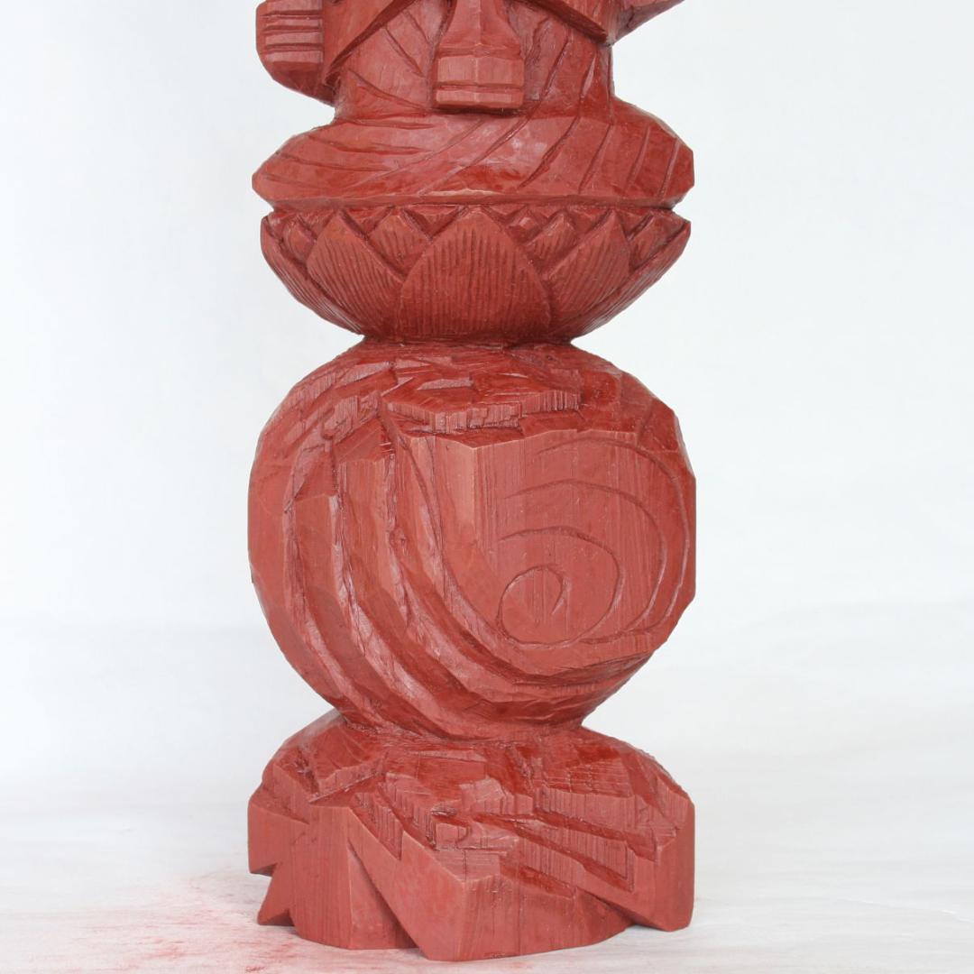 円空仏　愛染明王坐像・猫冠バージョン