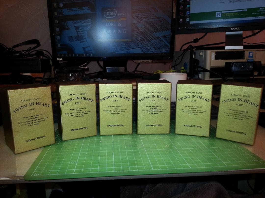 【未使用・アンティーク】カガミクリスタルSwing In Heart 全 6種