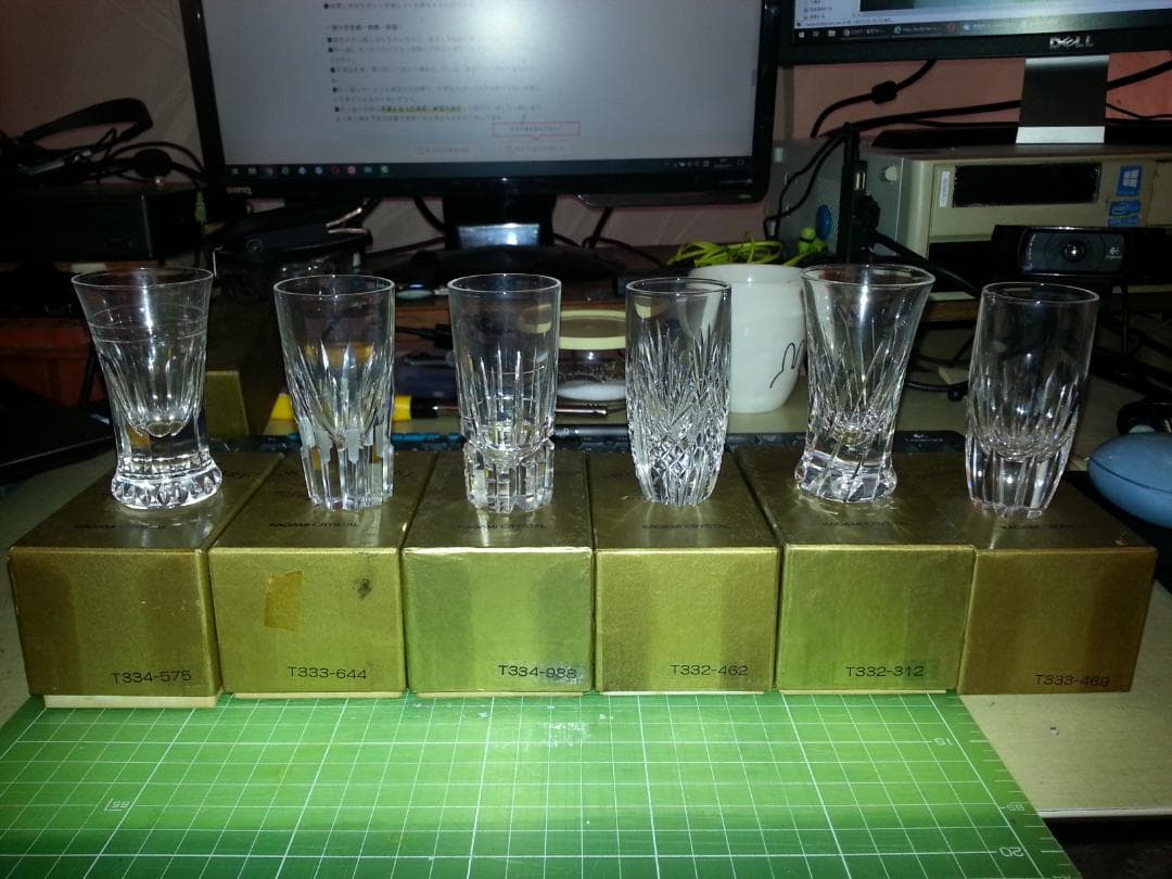 【未使用・アンティーク】カガミクリスタルSwing In Heart 全 6種