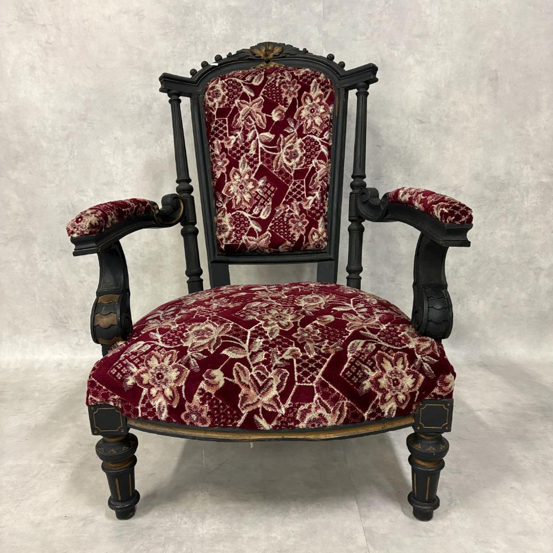 ネパール　パタン　アンティークアームチェア【B】