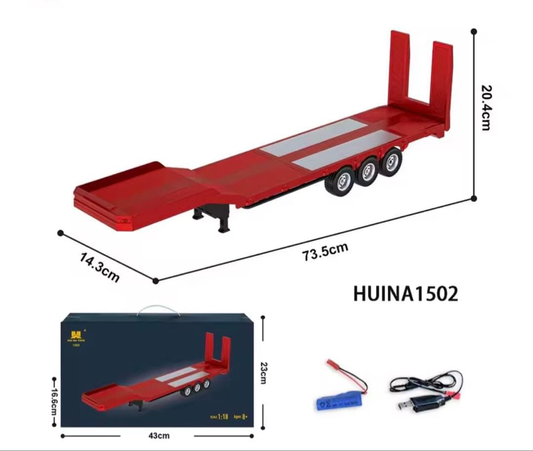 スカニア 770S V8 ヘッド本体＋トレーラーセット 1/18スケール