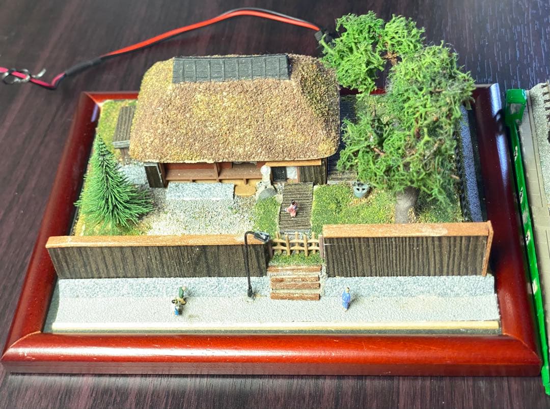 古民家ジオラマ　夜景ライト付き