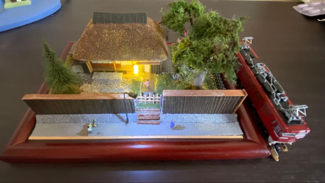 古民家ジオラマ　夜景ライト付き