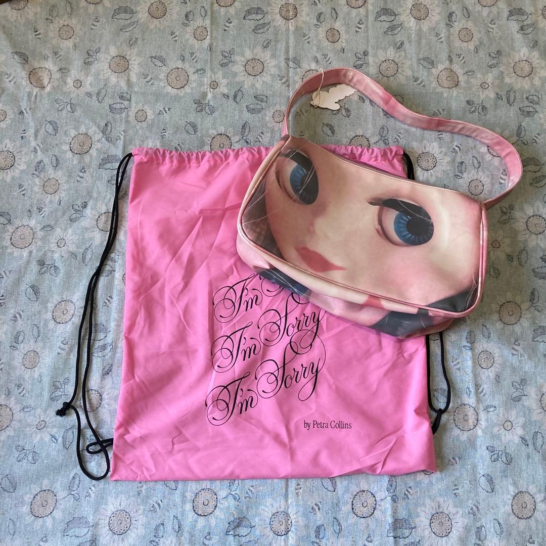 IM SORRY Blythe Doll Print顔プリント ショルダーバッグ