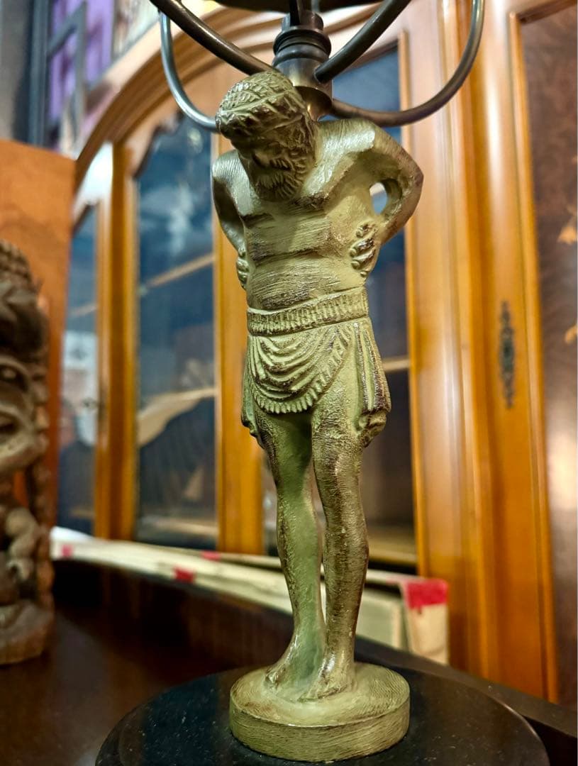 ブロンズ アトラス像 天球儀 オブジェ 高58cm ギリシャ神話 クラシック
