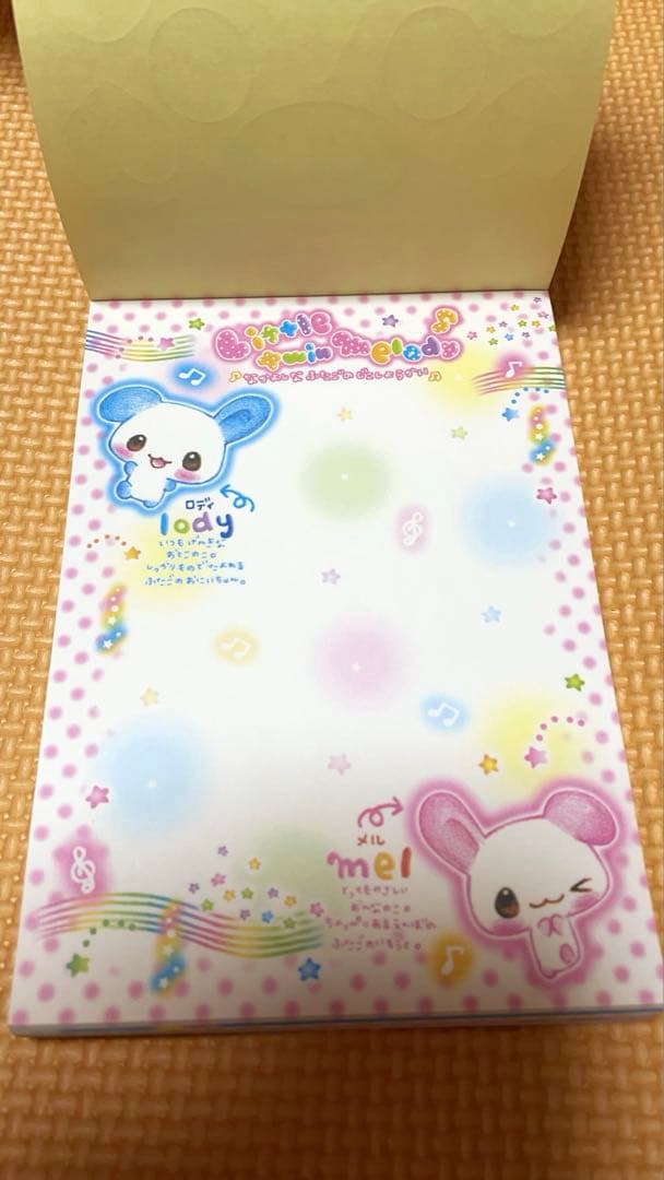 Little twin melody シール付きメモ帳