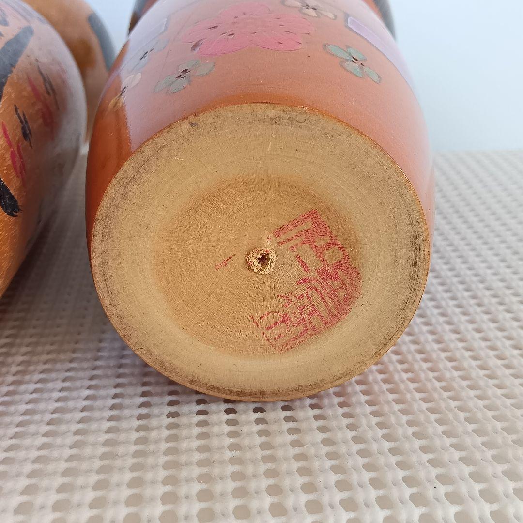 創作こけし　伝統こけし　4体