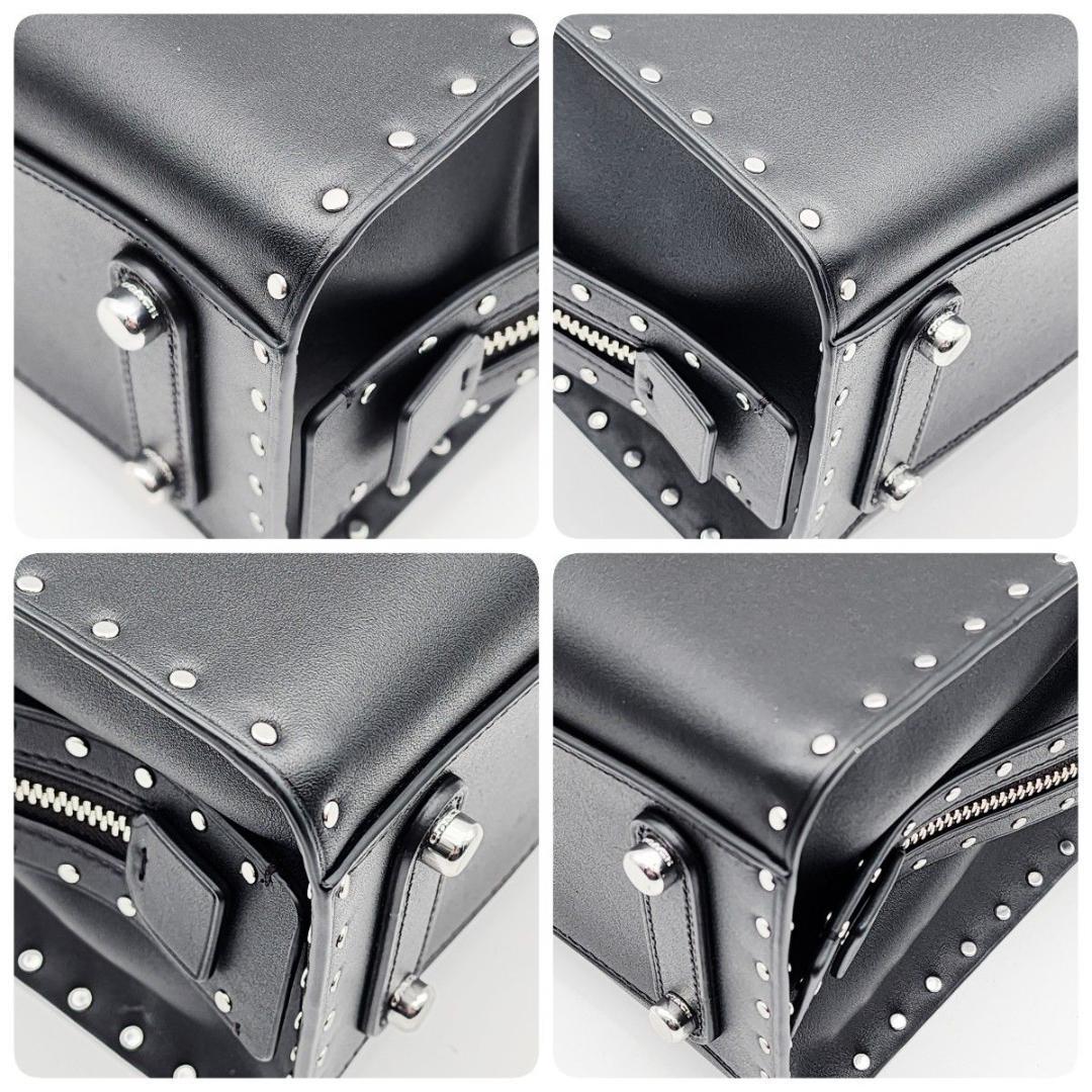 現行品 COACH コーチ ローグ バッグ 25 リベット ブラック CU052