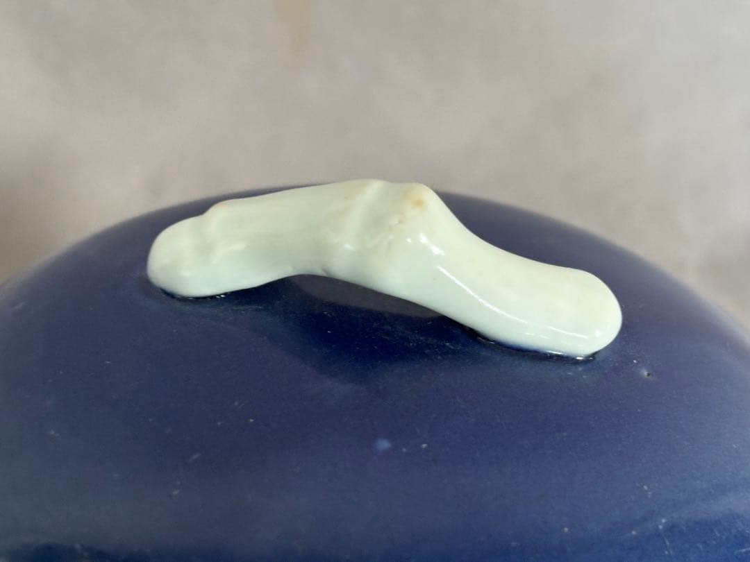 瑠璃釉蓋物椀 中国 唐物