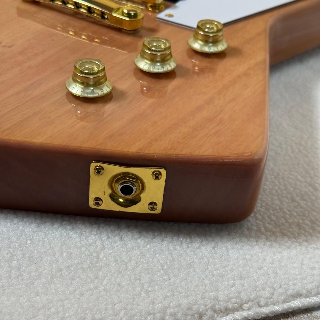 自作 変形ボディ　エレキギター EXPLORER TYPE NATURAL