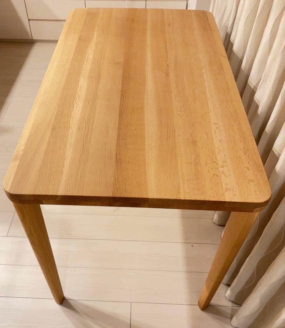 カリモク　オーク材(天然木) ダイニングテーブル 125×70×69
