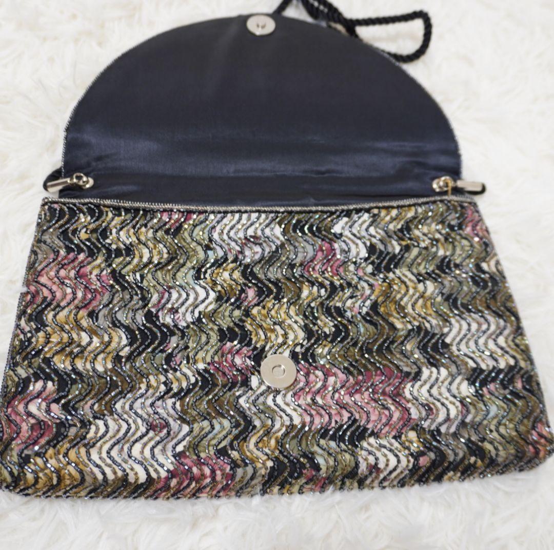 希少　LUMY　ルミーはしもと　ビーズバッグ　ショルダーバッグ　皇室御用達