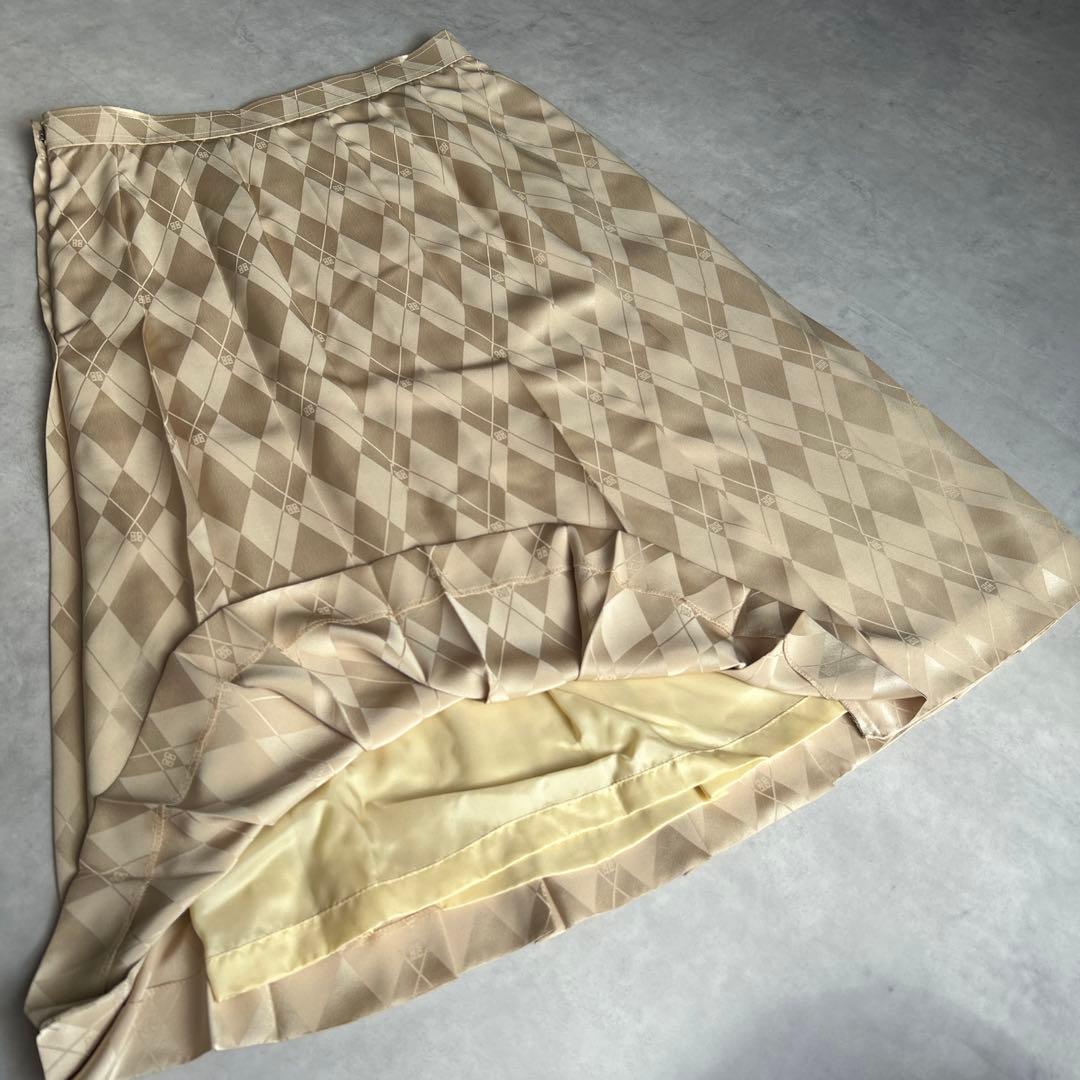 GIVENCHY ロゴ　ゴールド　プリーツスカート　Vintage 大きいサイズ