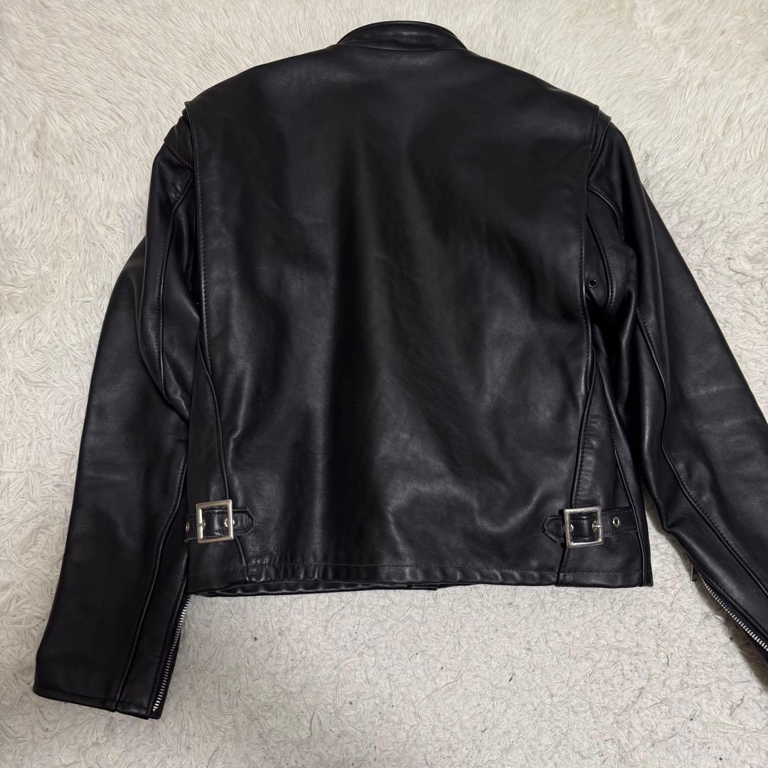 極美品XLサイズ相当　ショット　シングルライダースジャケット　ライナー付き