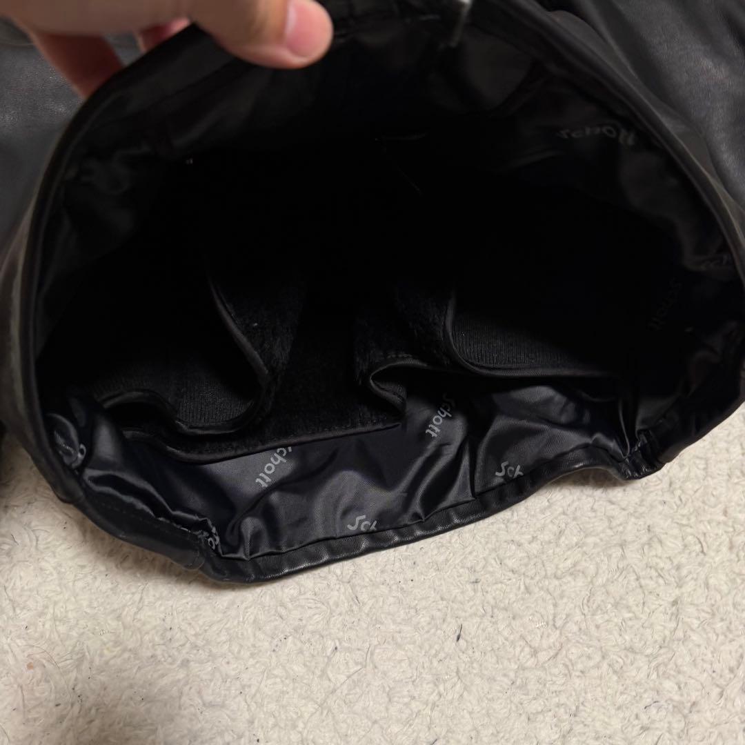 極美品XLサイズ相当　ショット　シングルライダースジャケット　ライナー付き