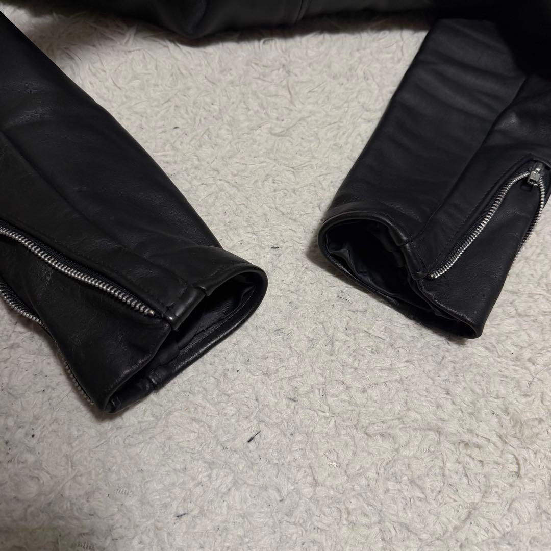 極美品XLサイズ相当　ショット　シングルライダースジャケット　ライナー付き