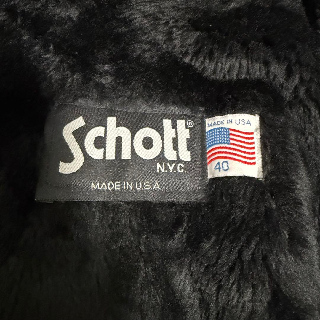 極美品XLサイズ相当　ショット　シングルライダースジャケット　ライナー付き