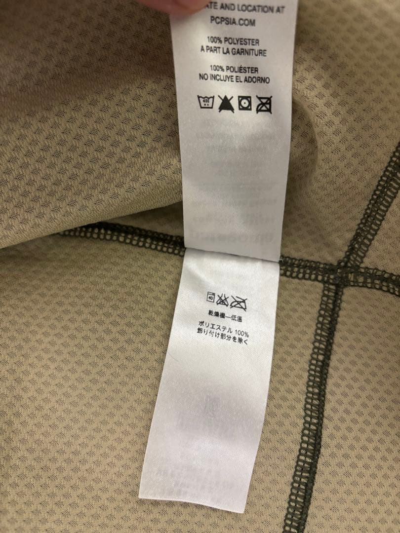 え*す様 patagonia フリースベスト Sサイズ オリーブグリーン/オレン