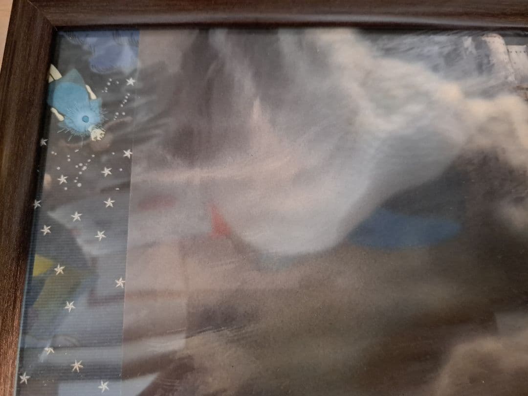 ジブリ　天空の城ラピュタ　ノベルティ　ポスター　ラピュタ城の写真　ミラー