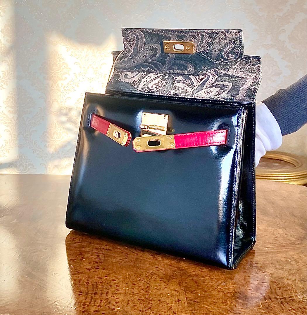 【訳あり•得】2点セット クロコダイルバッグ × バイカラー