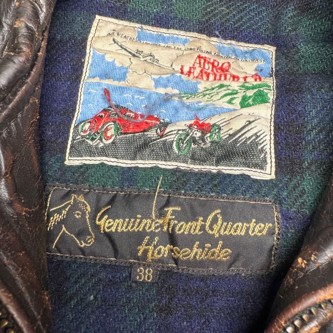 ☆【希少】AERO LEATHER レザージャケット ホースハイド TALON☆