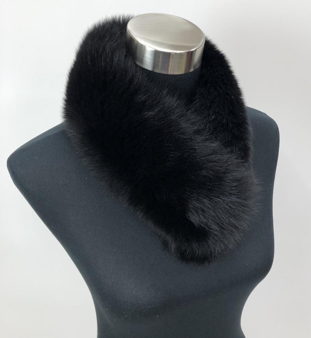 【新品 ファーマフラー】サガフォックス【ブラック】