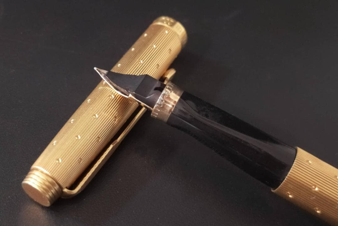 PARKER パーカー 万年筆 ペン先 585 14金 極細 ゴールドカラー