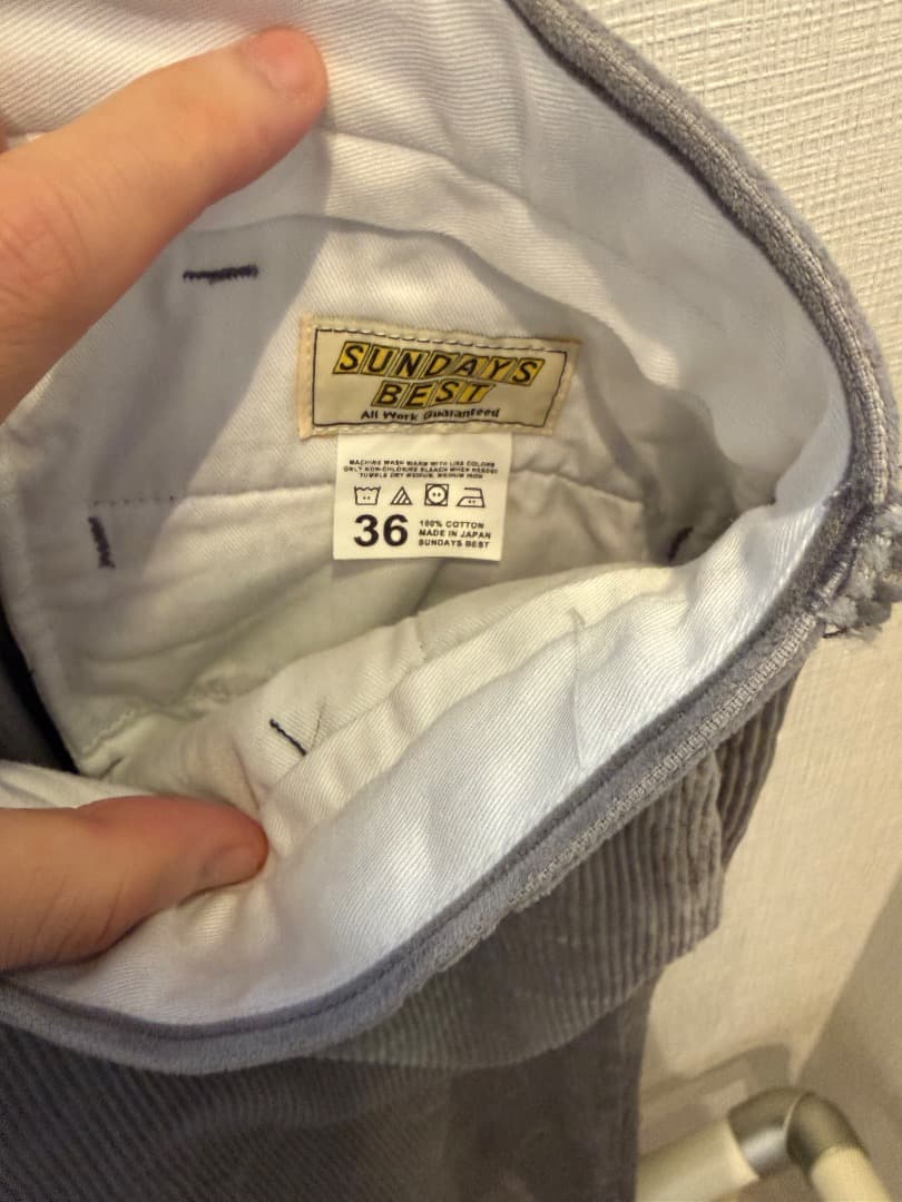 パンツ SUNDAYS BEST CORDUROY WORK PANTS