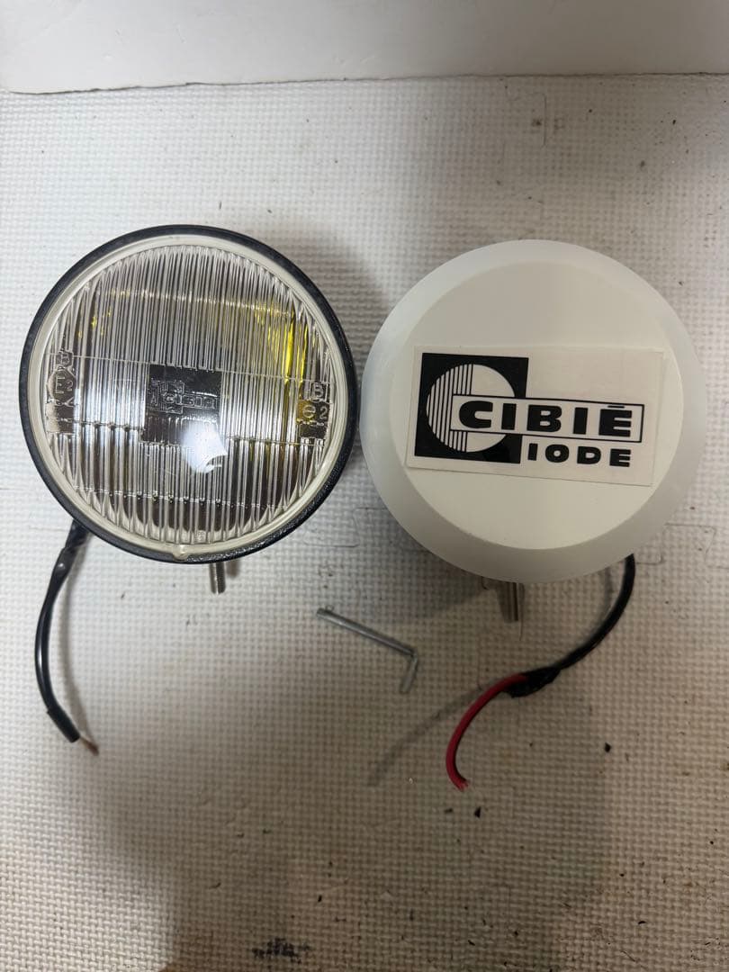 当時物デュアルカウル用CIBIEフォグランプ/ライトカバー付シビエ/検マーシャル