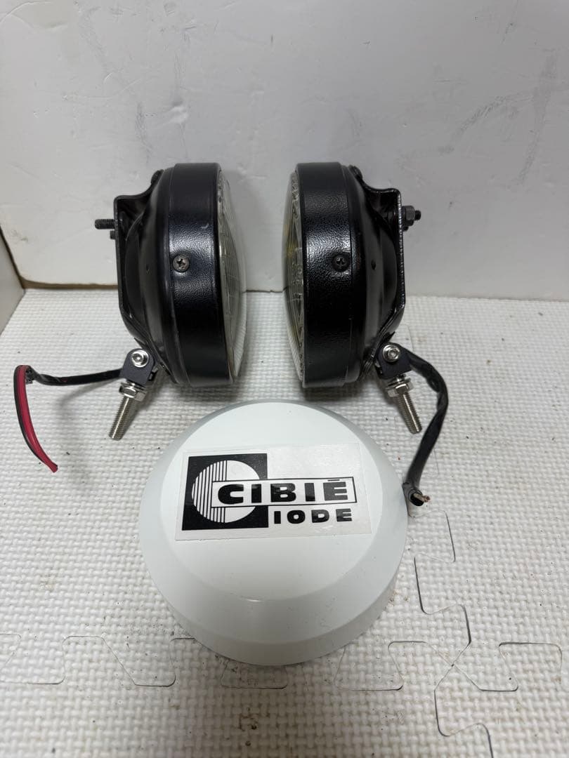 当時物デュアルカウル用CIBIEフォグランプ/ライトカバー付シビエ/検マーシャル