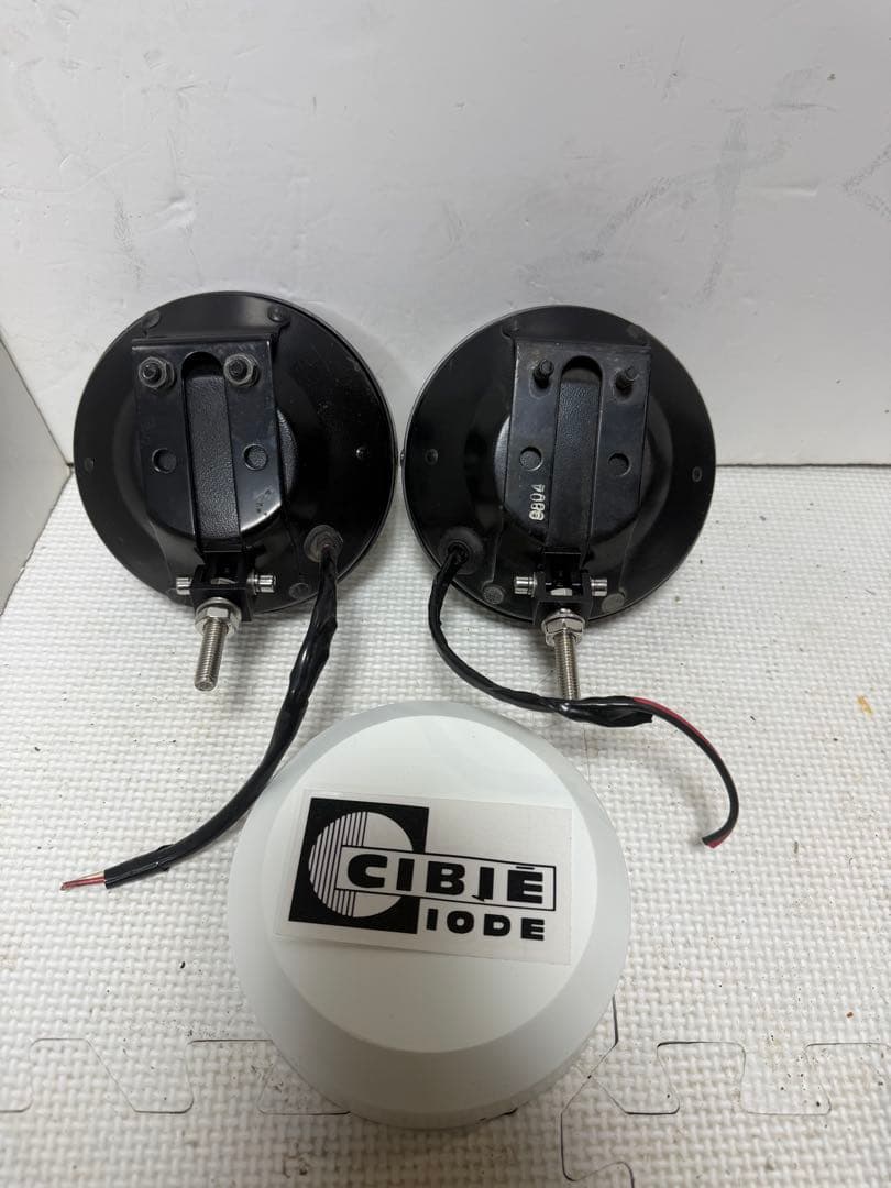 当時物デュアルカウル用CIBIEフォグランプ/ライトカバー付シビエ/検マーシャル