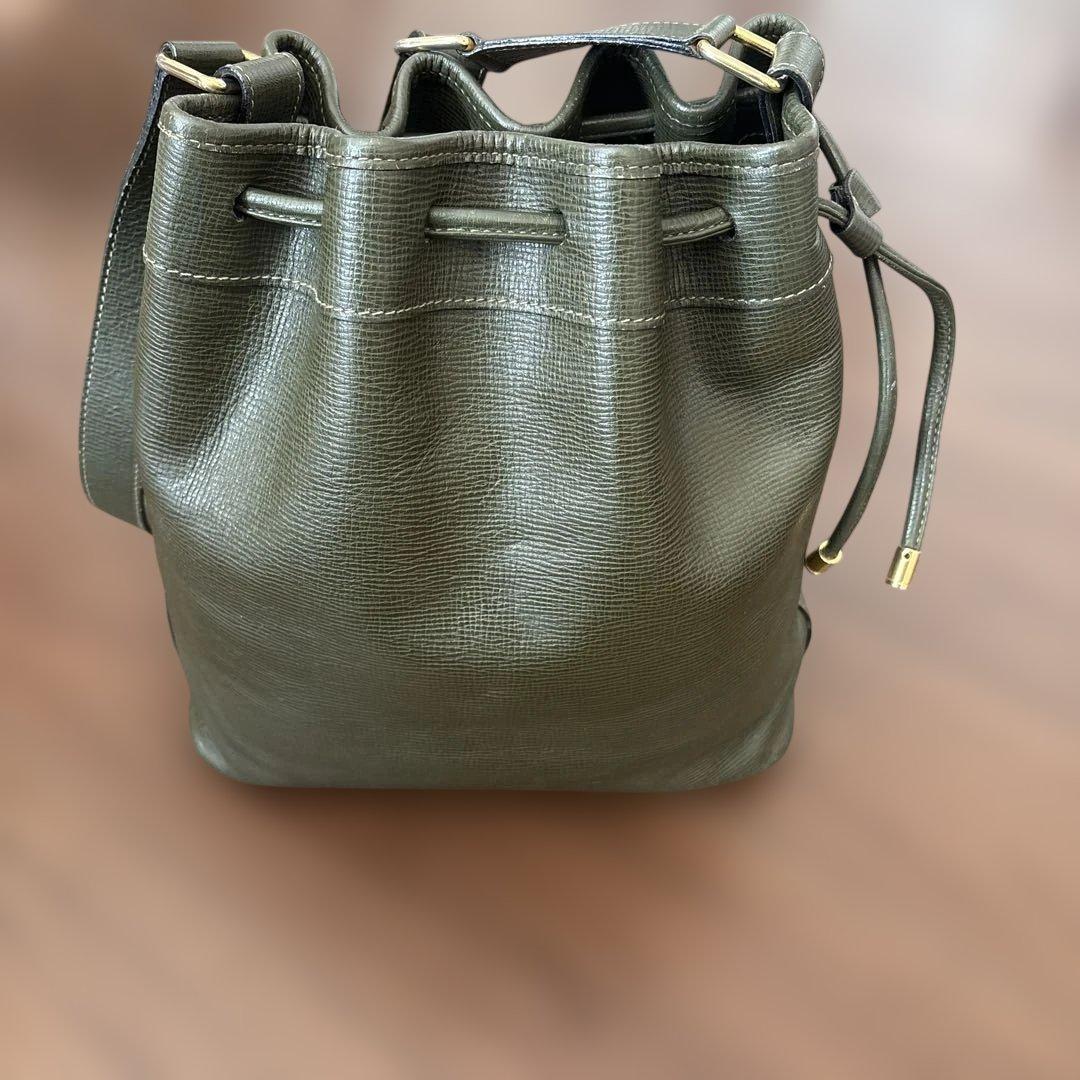 CELINE オリーブグリーン バケットバッグ