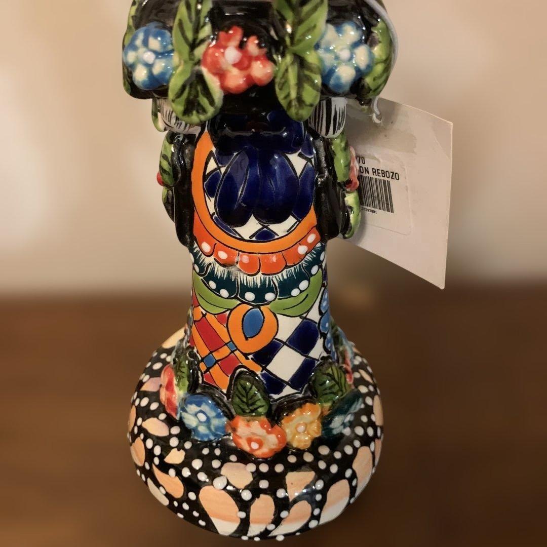 ガイコツ　　【　メキシコ　カラベラ　】　骸骨　人形　置物　置き物