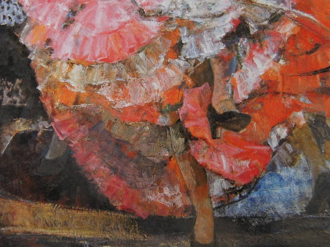 鬼頭恭子、【サパテアード】、希少な額装用画集より、新品額装付、状態良好