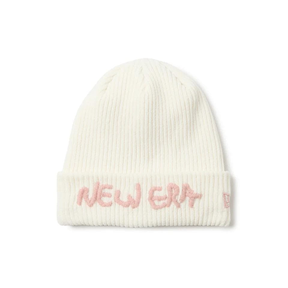 ニューエラ ベーシック カフニット モールヤーンニット ホワイト