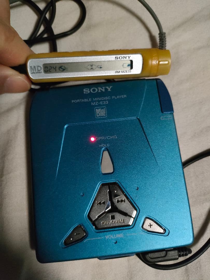 SONY ポータブルMDプレーヤー 青