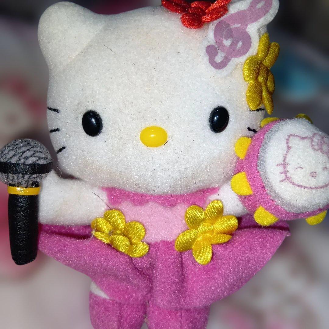 ハローキティBIGエコー限定音符ぬいぐるみマスコット初期激レア2000年代