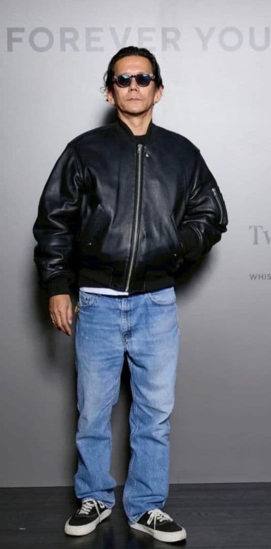 STUSSY LEATHER BUILT BOMBER L レザージャケット