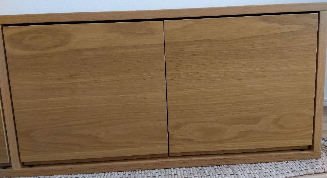 無印良品　スタッキングキャビネット　オーク材