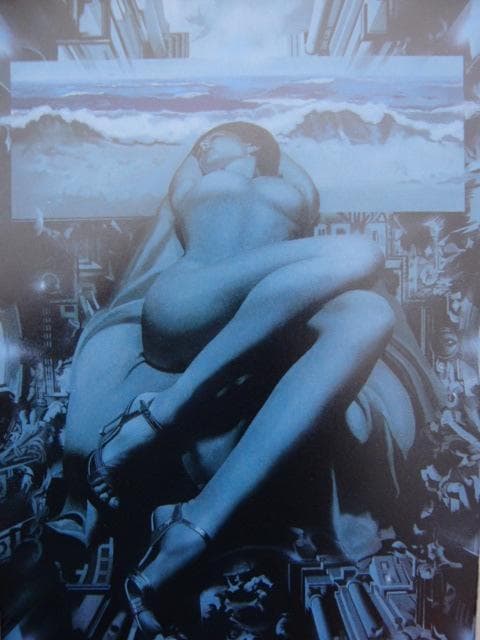 飯田四郎【天上の詩93】希少画集画、状態良好、新品高級額装付