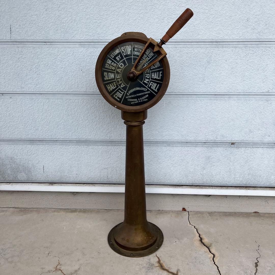 エンジンテレグラフ インテリア 船舶 貨物船アンティーク