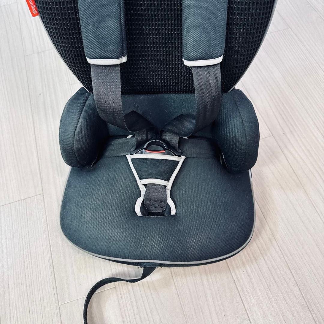 美品 日本育児 トラベルベストECプラス クールブラック チャイルドシート