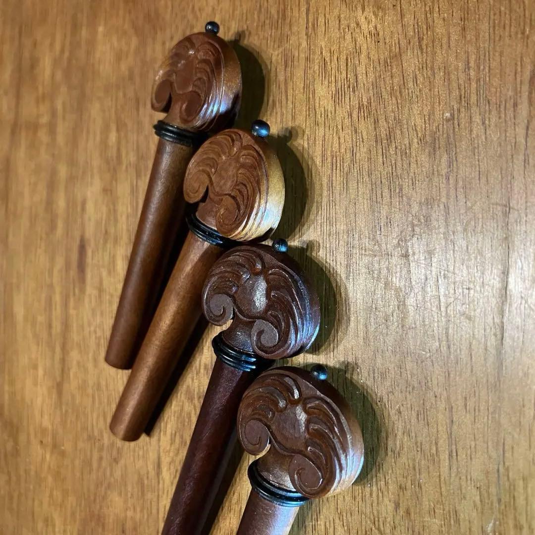 ドイツ製手工品糸巻き4本　バイオリン用未使用