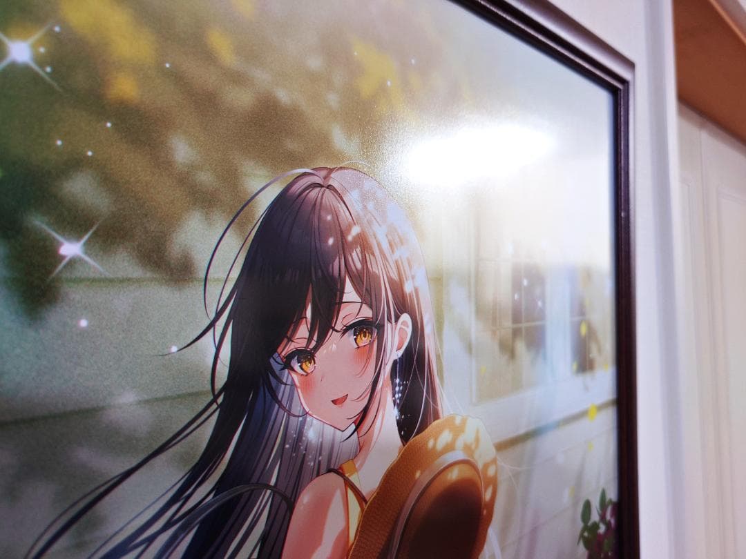 絵師100人展14　ミュシャ　光彩　複製原画【ノングレアガラス】