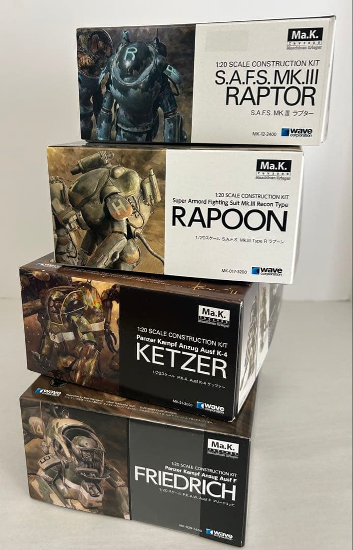 1/20 マシーネンクリーガー ケッツァー/フリードリッヒ/ラプーン/ラプター